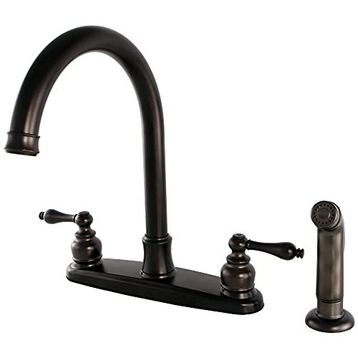 Kingston Brass FB7795ALSP Victorian 8" Bronz Centerset Mutfak Bataryası
