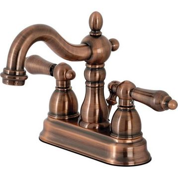 Kingston Brass KB160ALAC Heritage 10 16 cm Antik Bakır Orta Set Banyo Bataryası