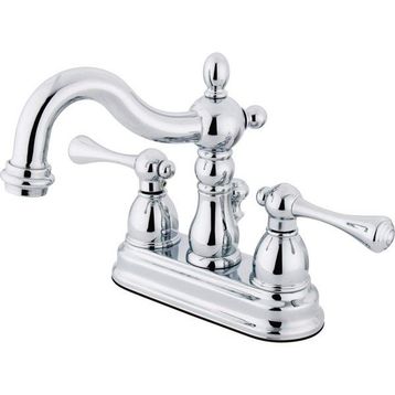 Kingston Brass KS1601BL Heritage Merkez Seti Pirinç Açılır Lavabo Bataryası