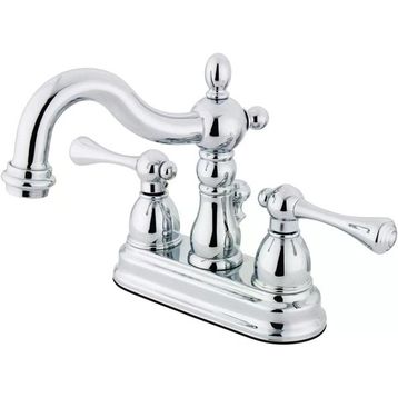 Kingston Brass KS1601BL Heritage Merkez Seti Pirinç Açılır Lavabo Bataryası
