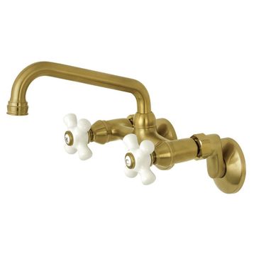 Kingston Brass KS613SB 2 Saplı Duvara Monte Mutfak Bataryası