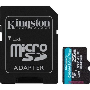 Kingston Canvas Go Plus SDCG4/256GB Class 10 UHS-I U3 A2 V30 256 GB Micro SD Kart