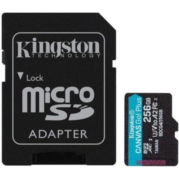 Kingston Canvas Go Plus SDCG4/256GB Class 10 UHS-I U3 A2 V30 256 GB Micro SD Kart