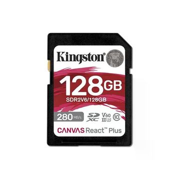 Kingston Canvas React Plus SDR2V6/128GB Class 10 UHS-II U3 V60 128 GB Hafıza Kartı