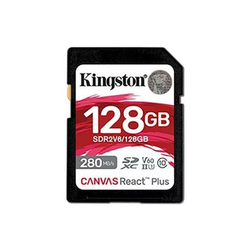 Kingston Canvas React Plus SDR2V6/128GB Class 10 UHS-II U3 V60 128 GB Hafıza Kartı