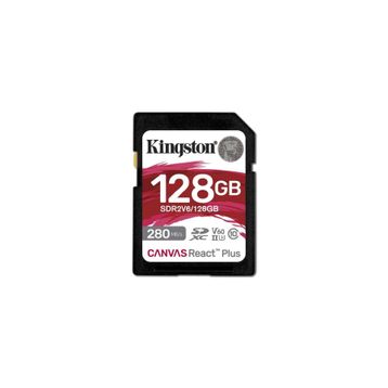 Kingston Canvas React Plus SDR2V6/128GB Class 10 UHS-II U3 V60 128 GB Hafıza Kartı