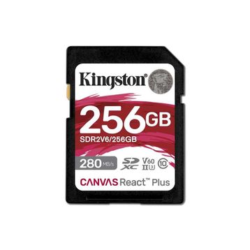 Kingston Canvas React Plus SDR2V6/256GB Class 10 UHS-II U3 V60 256 GB Hafıza Kartı