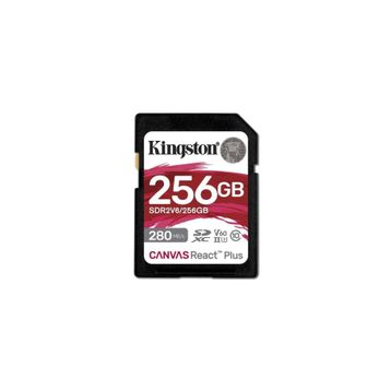 Kingston Canvas React Plus SDR2V6/256GB Class 10 UHS-II U3 V60 256 GB Hafıza Kartı