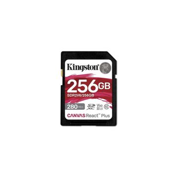Kingston Canvas React Plus SDR2V6/256GB Class 10 UHS-II U3 V60 256 GB Hafıza Kartı