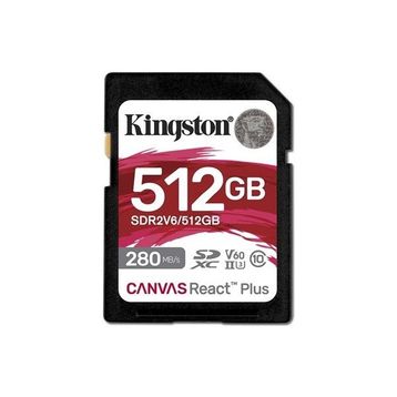 Kingston Canvas React Plus SDR2V6/512GB Class 10 UHS-II U3 V60 512 GB Hafıza Kartı