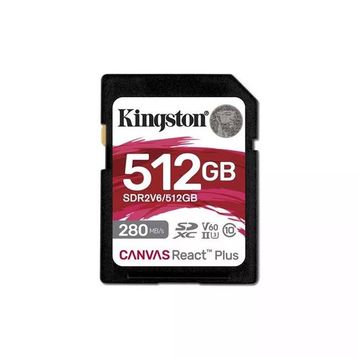 Kingston Canvas React Plus SDR2V6/512GB Class 10 UHS-II U3 V60 512 GB Hafıza Kartı