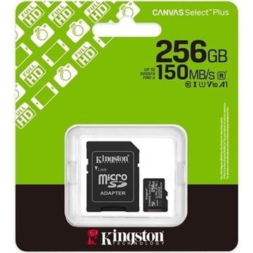 Kingston Canvas Select Plus SDCS3/256GB Class 10 256 GB Micro SD Kart