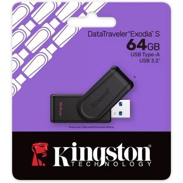 Kingston DataTraveler Exodia S DTXS/64GB 64 GB Flash Bellek