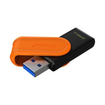 Kingston DTXS-256GB 256 GB Portable USB 3.2 GeN1 Datatraveler Exodias Black Orange Flash Bellek