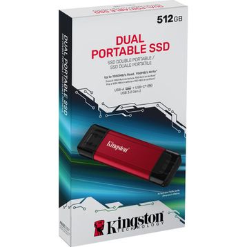 Kingston Dual SPSD/512GB USB 3.2 512 GB Taşınabilir SSD