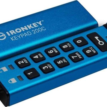 Kingston IKKP200-512GB 512 GB IronKey Keypad 200 FIPS 140-3 LVL 3 Pending Flash Bellek