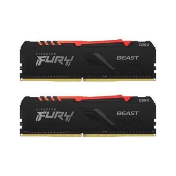 Kingston Kf436c17bbak2/16 16gb Kıngston Fury Beast Rgb Ddr4 3600mhz 2x8g