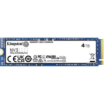 Kingston NV3 SNV3S/4000G PCI-Express 4.0 M.2 4 TB SSD