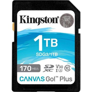 Kingston SDG3-1TB SDXC Canvas Go Plus 170R C10 UHS-I U3 V30 Hafıza Kartı