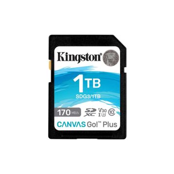 Kingston SDG3-1TB SDXC Canvas Go Plus 170R C10 UHS-I U3 V30 Hafıza Kartı