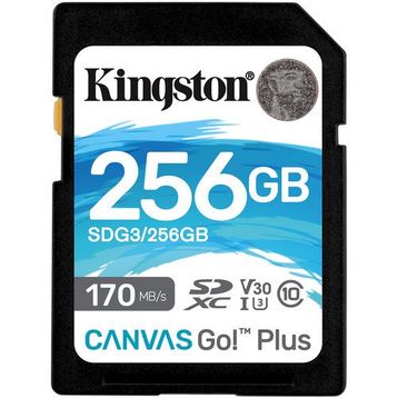 Kingston SDG3 / 256 GB Canvas Go Plus USH-I Hafıza Kartı