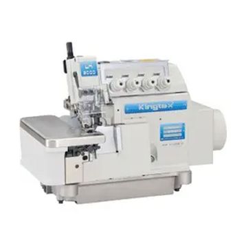 Kingtex KN-0035 UHD-9105-553-X16/US040/CV08F Direct Drive 5 İplik İplik Kesmeli Ayak Kaldırmalı Kot Overlok Makinesi