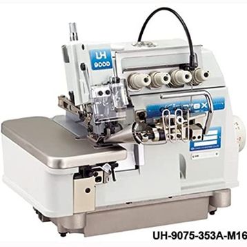 Kingtex UH-9075-353A-M16 5 İplik Fitilli Biye Büzgü Overlok Makinesi