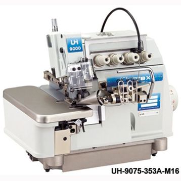 Kingtex UH-9075-353A-M16 5 İplik Fitilli Biye Büzgü Overlok Makinesi