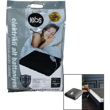 Kios Çift Kişilik 120x150 cm Tam Güvenlik Sistemi Elektrikli Alt Battaniye