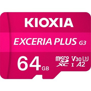 Kioxia Exceria Plus G3 LMPL3M064GG2 Class 10 UHS-I U3 A1 V30 64 GB Micro SD Kart