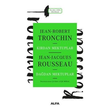 Kırdan Mektuplar -Dağdan Mektuplar - Jean - Jacques Rousseau