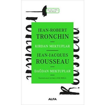 Kırdan Mektuplar -Dağdan Mektuplar - Jean - Jacques Rousseau