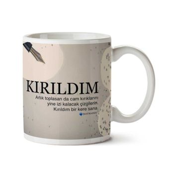 Kırıldım Baskılı Kupa
