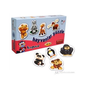 Kırkpabuç Hayvanlar 20 Parça Puzzle