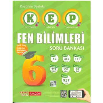 Kırmızı Beyaz Yayınları 6. Sınıf Kep Fen Bilimleri