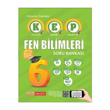 Kırmızı Beyaz Yayınları 6. Sınıf Kep Fen Bilimleri