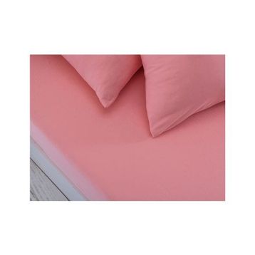 Kırmızı Home Pembe Tek Kişilik Lastikli Çarşaf Seti