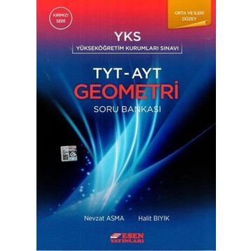 Kırmızı Seri TYT AYT Geometri Soru Bankası Esen Yayınları