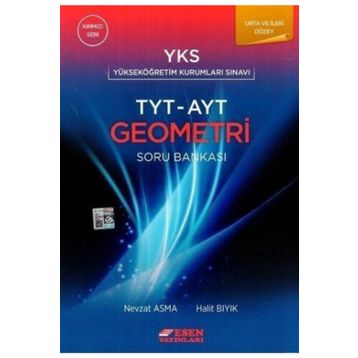 Kırmızı Seri TYT AYT Geometri Soru Bankası Esen Yayınları