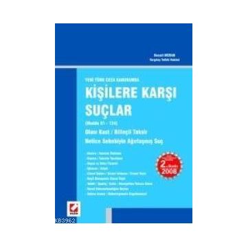 KİŞİLERE KARŞI SUÇLAR - MUSTAFA ARTUÇ