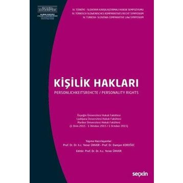 Kişilik Hakları - Yener Ünver