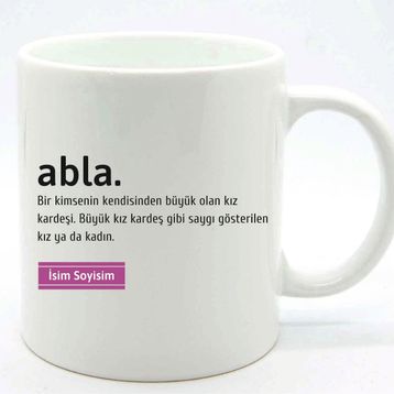 Kişiye Özel Abla Kupa