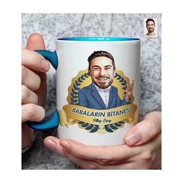 Kişiye Özel Babalar Günü Karikatürlü Kupa