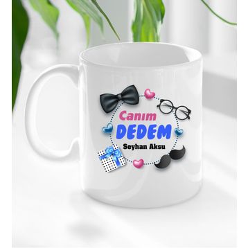 Kişiye Özel Canım Dedem Tasarımlı Kupa