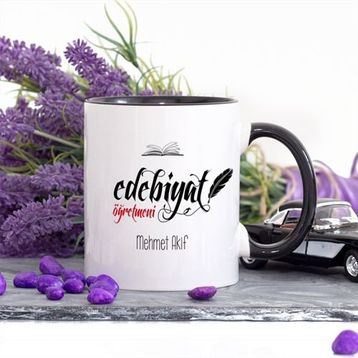 Kişiye Özel Edebiyat Öğretmeni Kupa Bardak