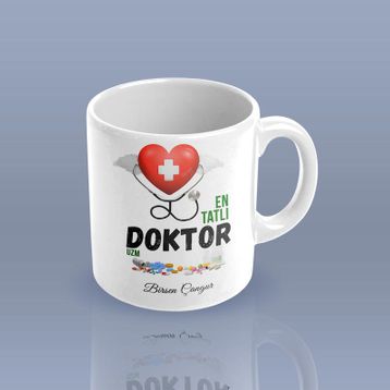 Kişiye Özel En Tatlı Doktor Kupa Bardak