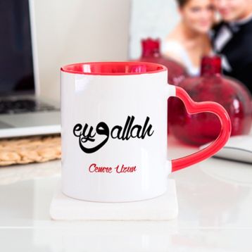Kişiye Özel Eyvallah-Kırmızı Kupa Bardak