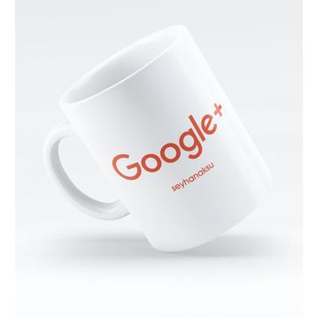 Kişiye Özel Google Plus-2 Beyaz Kupa Bardak
