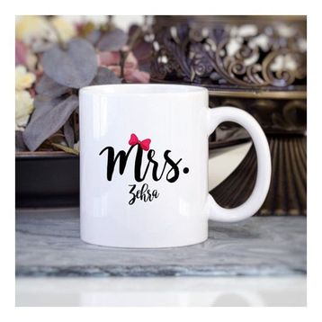 Kişiye Özel İsimli Mrs Kupa Bardak