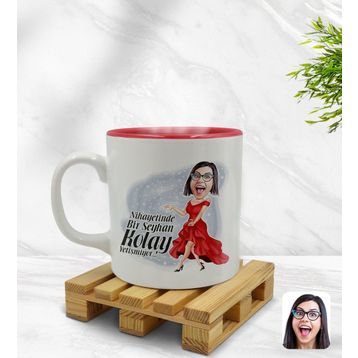 Kişiye Özel Nihayetinde Karikatürlü Kupa Bardak